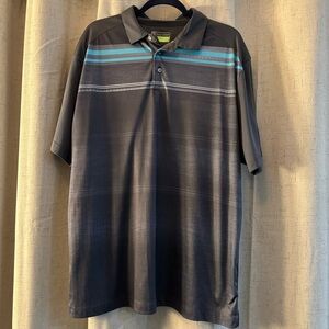 PGA‎ Tour Pro Series Golf Polo Shirt Short Sleeve - XL. Gray and Blue.